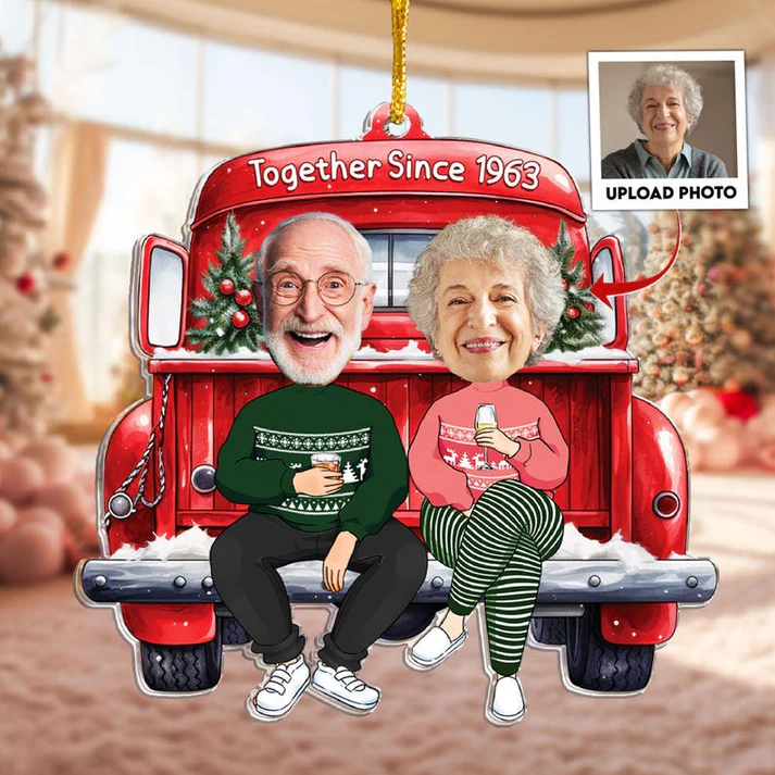 Couple Photo Ornament - Image 3